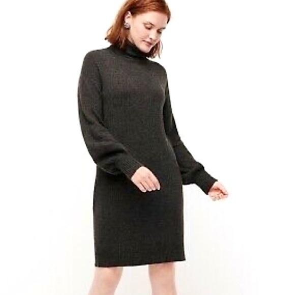 NEW J Crew Black Turtleneck Sweater Dress Supersoft Merino Alpaca NWT - Picture 16 of 16